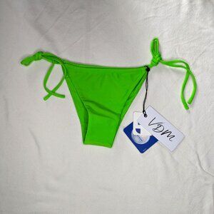 VDM The Label Neon Green Adjustable Bikini Bottoms